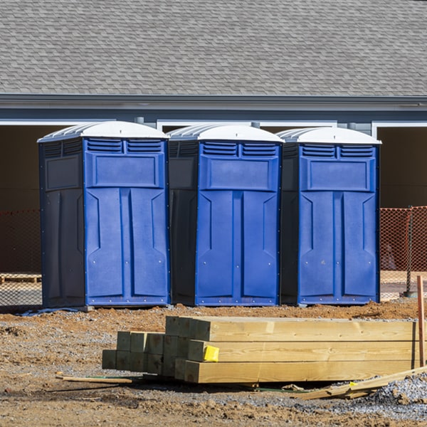 what is the expected delivery and pickup timeframe for the porta potties in Deerfield Kansas